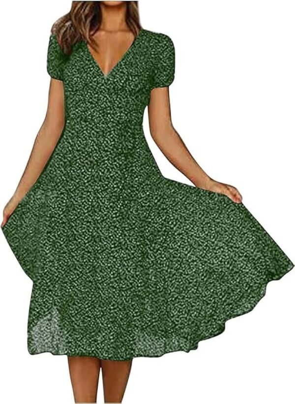 Free Size Random Casual Dress Criss Cross Spring summer Dress for Women