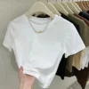 Free Size Women s Plain T shirt Korean Style