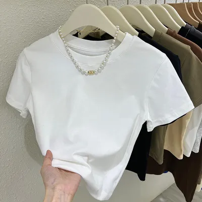 Free Size Women s Plain T shirt Korean Style