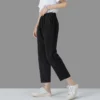 Free Size Random Women Cotton Linen Harem Trousers Summer Thin Loose Casual Plain Color
