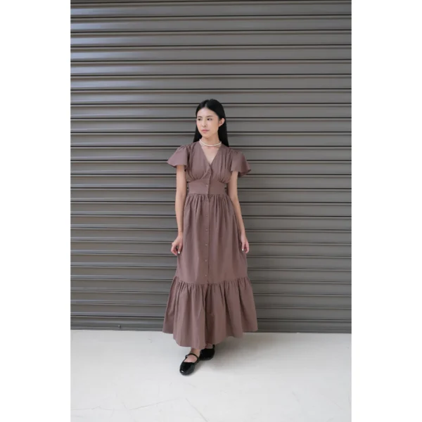 Free Size Random Idina Linen Maxi Ruffle Dress