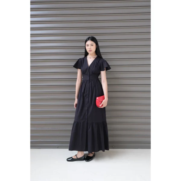 Free Size Random Idina Linen Maxi Ruffle Dress