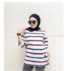 Women s Free Size Random T Shirt Premium Cotton Stripes