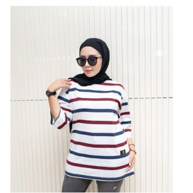 Women s Free Size Random T Shirt Premium Cotton Stripes