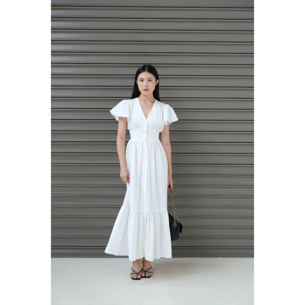 Free Size Random Idina Linen Maxi Ruffle Dress