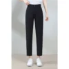 Free Size Random Women s Highwaist OL Long Pants Office Wear Suit Fabric Front Button Zip Back Stretchable