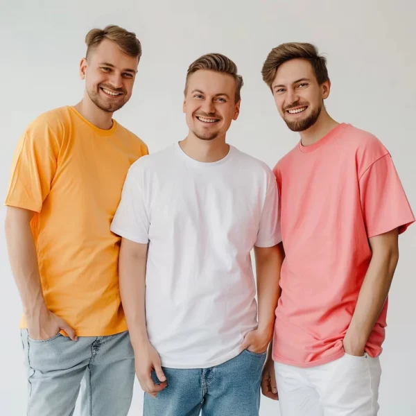 Free Size Random Round Neck Plain T Shirt Unisex Adult Plain Crew Neck Tee