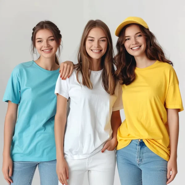 Free Size Random Round Neck Plain T Shirt Unisex Adult Plain Crew Neck Tee