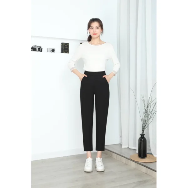 my-11134207-7rasl-m116z8e0142559.webp Free Size Random High Waist Stretchable Straight Leg Pants With Pocket Casual