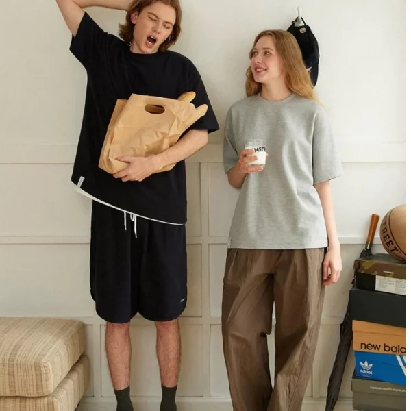 Free Size Random Round Neck Plain T Shirt Unisex Adult Plain Crew Neck Tee