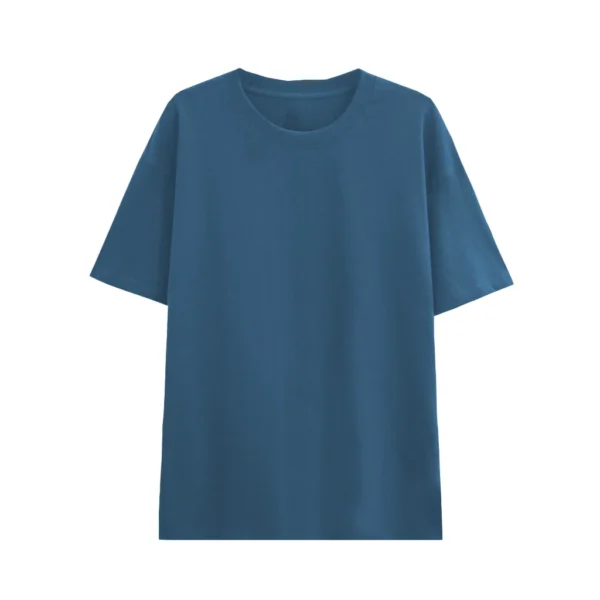 Free Size Random Round Neck Plain T Shirt Unisex Adult Plain Crew Neck Tee